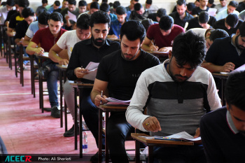 آزمون استخدامی آتشنشانی در قم برگزار شد